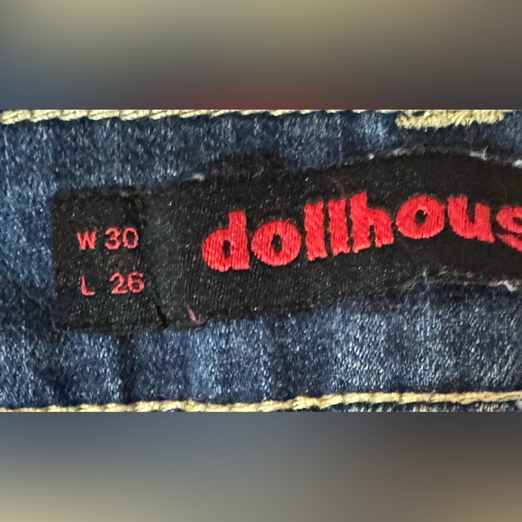 Women’s dollhouse Denim Cuffed Jeans - Picture 5 of 5